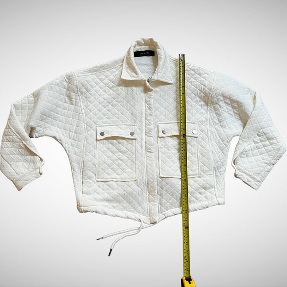 ✨Host Pick✨Zara Light Quilted Oversized Jacket Ivory XS - Picture 10 of 13